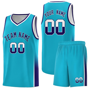 Conjunto de Uniforme de Baloncesto Sublimado Personalizado, Cuello en V, Sin Mangas, Malla Transpirable, Unisex, para Adultos, Todas las Temporadas - Product Image 1