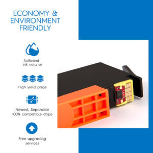 خرطوشة حبر ملونة متوافقة عالية الجودة <span class=keywords><strong>INK</strong></span>-TANK 902XL 902 906 XL 906XL لطابعات HP902 و HP OfficeJet Pro 6968 6970 - Product Image 4