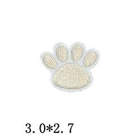 Patchs brodés en forme de petite patte, assortis, thermocollants, colorés, pour vêtements, chapeaux, sacs, décoration DIY