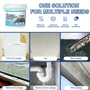 Peinture universelle transparente écologique en acrylique/polyuréthane, agent hydrofuge invisible, revêtement de bâtiment imperméable - Product Image 4