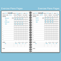 Spirale personnalisée GYM hebdomadaire Tracker perte de poids entraînement journal de bord Fitness Journal et planificateur pour femmes hommes