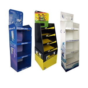 Su misura di alta qualità cartone ondulato PDQ Stand espositore Rack con materiali riciclati che svaniscono stampa lamina d'oro - Product Image 1