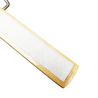 OWENTEK Cintre simple en bois durable avec pince, finition chromée, pour extensions capillaires, vêtements, armoire, salon, option logo personnalisé
