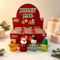 Jouets à presser scintillants anti-stress Père Noël, Bonhomme de neige, Sapin de Noël, Renne – Cadeaux de bienvenue en gros depuis l'entrepôt américain