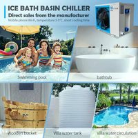 Bain de glace à eau froide autoportant facile d'entretien avec système de circulation d'eau pour la récupération thérapeutique