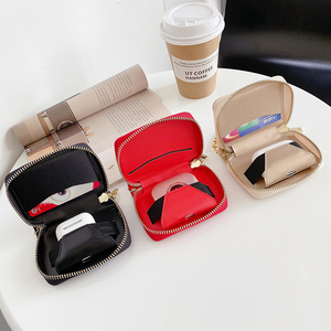 De Lujo <span class=keywords><strong>bolsa</strong></span> de mano forma protectora auricular caso de <span class=keywords><strong>la</strong></span> cubierta para los Airpods de <span class=keywords><strong>Apple</strong></span> caso 1 y 2, a prueba de golpes a prueba de manga - Product Image 3
