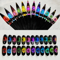 Pigment magnétique caméléon 3D, oxyde de fer, poudre à effet œil de chat changeant de couleur, vernis à ongles en gel, revêtement, impression sur cuir, artisanat, plastiques