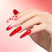 Ensemble de vernis à ongles en gel Ms Rainbow, flacon carré personnalisé, série rouge, vernis à ongles en gel premium 15 ml, ensemble de vernis à ongles en gel fantaisie