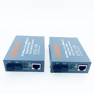 HTB-3100 10/100M Fiber Media Converter Single Fiber Single mode 25km SC Optical Transceiver Ethernet