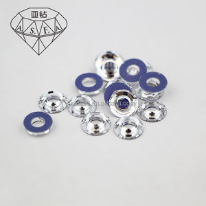 Strass thermocollants ASFA10 à trou circulaire 4x8mm, formes SS6 et SS10, pour machine à thermocoller, cristaux AB - Product Image 1