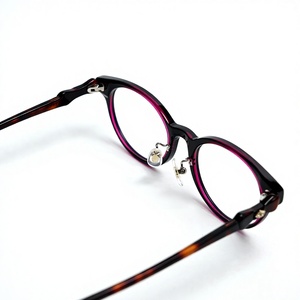 Montature per occhiali da donna Little Saturn, con aste a farfalla, in acetato stile Mid-Century, occhiali leggeri a forma di barca, montatura grande, retrò - Product Image 2