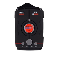 Détecteur de radar de voiture avec alarme de vitesse, 16 bandes complètes X K NK Ku Ka Laser Anti-Laser, version anglaise et russe, détecteur unidirectionnel