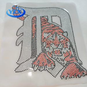 Transferencias Termoadhesivas Personalizadas con Pedrería de los Detroit Tigers, para Ropa Deportiva de Béisbol, Listas para Enviar de Fábrica YZX - Product Image 2