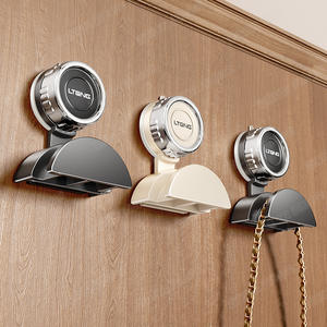 Gancho de succión Lteng, estante de almacenamiento montado en la pared, redondo, extraíble, para entrada y parte trasera de la puerta - Product Image 2