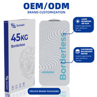 Protection d'écran en verre trempé sans bordure AB de haute qualité pour iPhone 18 Pro Max 17 16 15, anti-lumière bleue