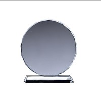 Plaque de récompense octogonale vierge en gros HBL, logo gravé personnalisé, impression UV, trophée en verre cristal vierge