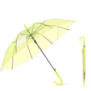 <b>Automatic</b> Clear <b>Umbrella</b> for Sun & Rain Dual Use Long Handle Transparent <b>Umbrella</b> With Custom Logo Promotional Gifts & Events - Product Image 2
