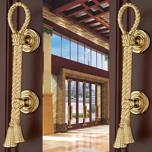 Poignée de porte antique <span class=keywords><strong>en</strong></span> bronze doré, lot de 2, 200 mm, <span class=keywords><strong>en</strong></span> alliage de zinc, style europé<span class=keywords><strong>en</strong></span>, <span class=keywords><strong>pour</strong></span> portes coulissantes, portails de grange, armoires, bureaux, quincaillerie domestique - Product Image 1