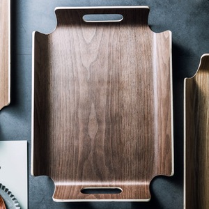 <span class=keywords><strong>Bandeja</strong></span> de café comercial de madera con doble asa, <span class=keywords><strong>bandeja</strong></span> <span class=keywords><strong>rectangular</strong></span> para tetera, soporte para tazas, apta para microondas, estilo japonés, ligera - Product Image 4