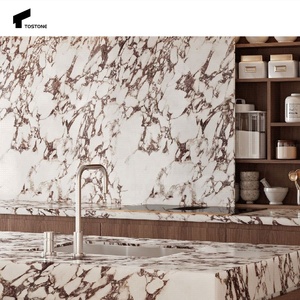 Tostone ý ban đầu calacatta Viola đá cẩm thạch phiến đá cho sang trọng nhà bàn Vanity Tops bảng Tops khách sạn biệt thự - Product Image 5