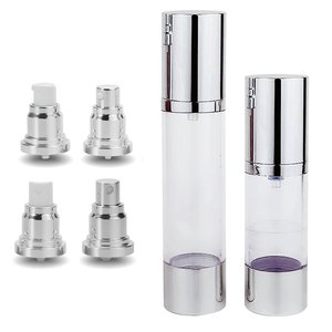 <span class=keywords><strong>SeeMee</strong></span> Z41 Glänzend Silberne Airless-Pumpflasche für Hautpflege-Serum & Lotion in Größen von 15ml bis 120ml - Product Image 5