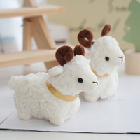 Porte-clés mignon en peluche de 14 cm, mini breloque agneau moelleux pour sac, cadeau promotionnel