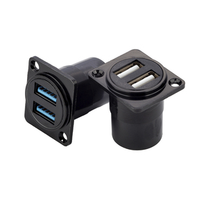 Conector Usb3.0 Jack Puerto doble Impermeable <span class=keywords><strong>Usb</strong></span> <span class=keywords><strong>D</strong></span> Tipo 3,0 Conector de cable de datos para audio - Product Image 6