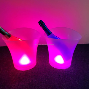 Seau à glace LED étanche de 5 L grande capacité pour champagne, <span class=keywords><strong>vin</strong></span> rétro, bière et autres boissons – Idéal pour les fêtes et bars - Product Image 4