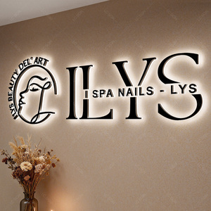 Biển hiệu kinh doanh tùy chỉnh, Biển hiệu đèn nền tùy chỉnh, Logo 3D, Biển hiệu kim loại, Biển hiệu tiệm làm đẹp, Biển hiệu LED, Biển hiệu phát sáng, Biển hiệu kim loại, Biển hiệu logo treo tường - Product Image 5