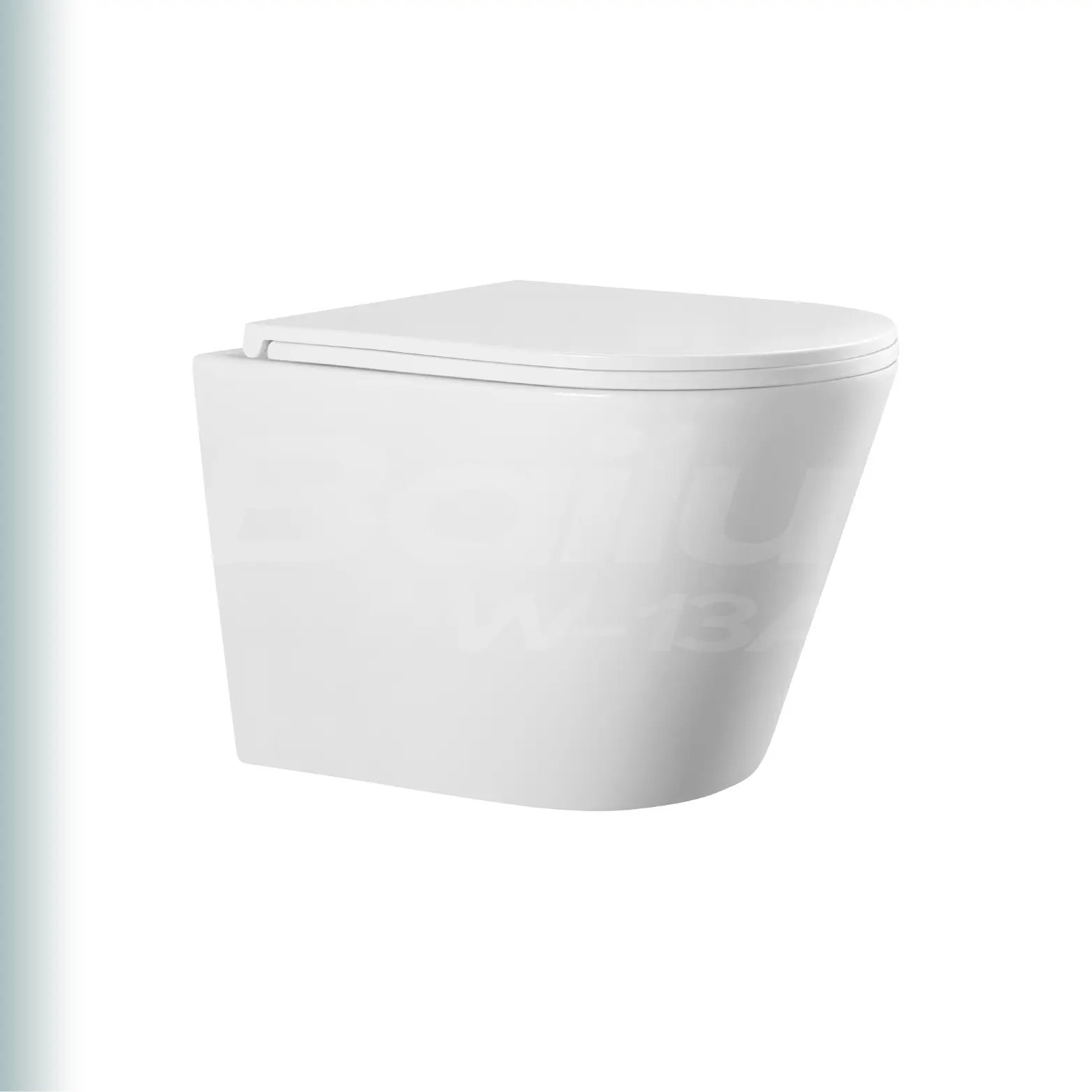 BAILU W-13A Rimless Excellent Performance Glazed Trap P-trap Wall-hung Toilet Minimal Water Usage Colors Wall Mounted Toilet