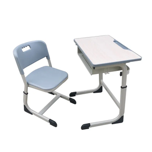 Muebles escolares usados High Classroom Single School Set escritorio y silla con altura ajustada - Product Image 4