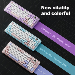 EWEADN v99-keys RGB cơ khí Bàn phím chơi game không dây Tri chế độ 2.4G cho <span class=keywords><strong>Bluetooth</strong></span> USB Gasket núi cho PC Mac Sản phẩm mới - Product Image 2