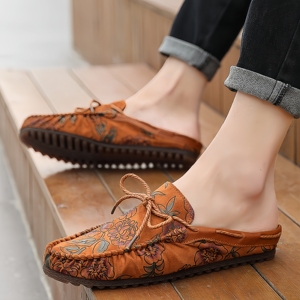 Pantuflas Retro con Borlas de Estilo Étnico para Mujer, Nuevas Pantuflas Birkenstock 2025, Pantuflas Medias Informales - Product Image 1