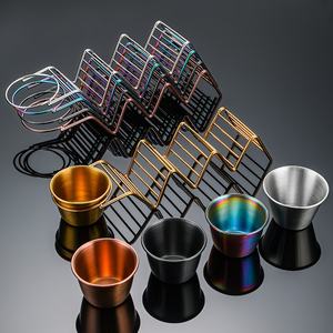 Moderno Fruit-Design Desechable Metal <span class=keywords><strong>Taco</strong></span> Rack 201 Acero inoxidable con taza de inmersión Juego de vajilla - Product Image 3
