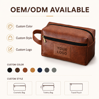 Grande capacité, sac de maquillage en cuir PU tendance, imperméable, sac de voyage pour femmes, portable avec poignée souple et fermeture éclair
