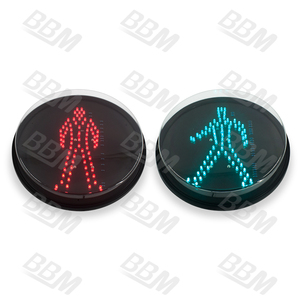وحدة إشارة مرور خضراء ثابتة للمشاة مع ألوان حمراء وخضراء للاستبدال - Product Image 3