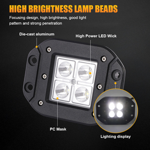 Nouveaux feux antibrouillard universels pour voiture, IP67, 3W, 4,7 pouces, pare-chocs avant, LED super lumineux, faisceau combiné 180°, certifié CE - Product Image 5