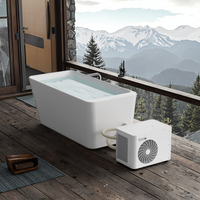 Baignoire de récupération à froid Ambohr en acrylique de haute qualité, autoportante, pour athlètes, utilisation extérieure et domestique, 1 personne