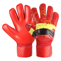 Guantes de Portero de Fútbol de Látex Unisex para Niños, Adultos y Adolescentes, Protección Profesional para los Dedos, Antideslizantes, para Entrenamiento