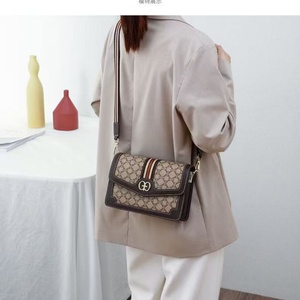 Sac à main fourre-tout décontracté de créateur avec fermeture éclair en cuir véritable imperméable et décoration rayée pour femme - Product Image 5