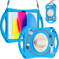 Casing Tablet anak-anak desain kartun, pelindung kulit untuk Pro 10.5 Air 3 ipad 10.2 2019 2020 2021 dengan pegangan dan bahu