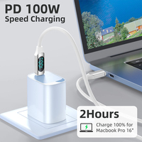 OEM Longitud 100W Pantalla digital Cable DE DATOS Carga rápida Tipo C a tipo C Teléfono móvil Usb C Pd para Macbook