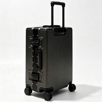 Ensemble de 3 valises rigides en ABS+PC avec cadre en aluminium, 20, 24, 28 pouces, 8 roues, logo personnalisé, silencieuses, vente en gros, direct usine