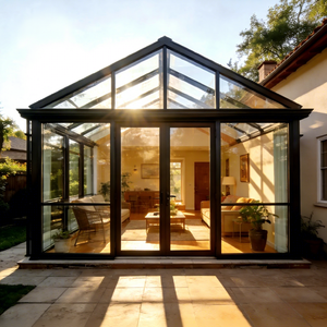 Verrière Moderne Écologique en Verre Trempé avec Extérieur en Aluminium, Jardin d'Hiver Quatre Saisons, <span class=keywords><strong>Solarium</strong></span> Double Vitrage Trempé - Product Image 1