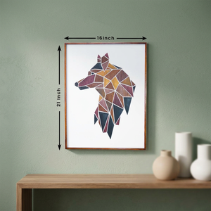Decoración de Pared Geométrica de Madera Hecha a Mano, Moderna y Duradera, Pieza de Arte Rústica de Madera para Sala de Estar, Dormitorio y Decoración del Hogar - Product Image 1