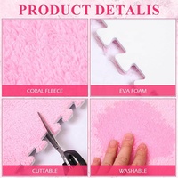 Personnalisé intérieur chambre enfant ramper jouant carré épais Eva mousse tapis de sol en peluche Puzzle Foma tapis pour enfants