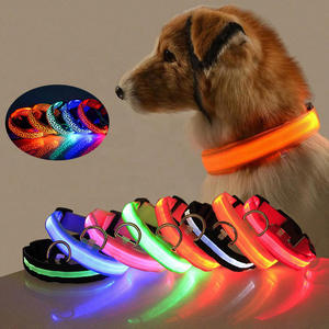 Collares Luminosos <span class=keywords><strong>LED</strong></span> para Perros y Mascotas, Ajustables, de Poliéster, Brillan en la Noche, <span class=keywords><strong>Collar</strong></span> Luminoso Intermitente Seguro para Perros, Gatos y Cachorros - Product Image 1