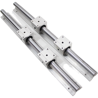 Bloc de glissière linéaire de type U SBR, rail de guidage en aluminium SBR12/16/20/25/30 à faible bruit pour machines d'impression 3D CNC