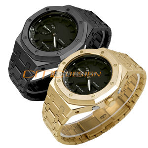 VENTE De Luxe En Métal Boîtier En Acier Inoxydable Bracelet Mod Kit pour GA2100 GA-<span class=keywords><strong>2100</strong></span> GA2110 GA-B2100 <span class=keywords><strong>GM</strong></span>-<span class=keywords><strong>2100</strong></span> Montres Montre Pièces - Product Image 4