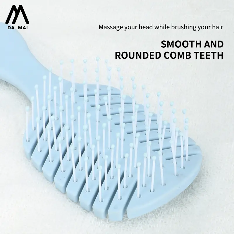 Sisir rambut travel mini warna-warni dengan alat aplikasi kulit kepala sisir sikat rambut mini sikat rambut portabel